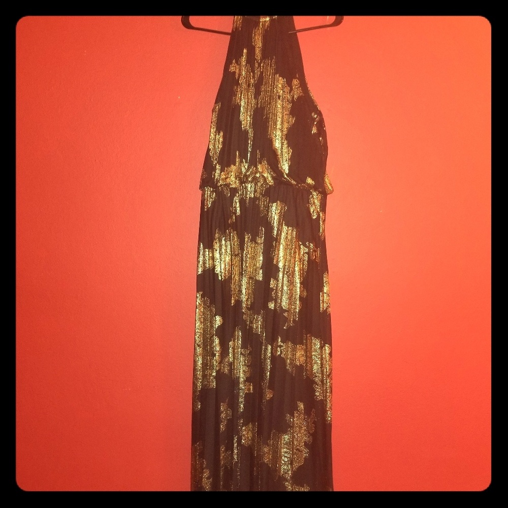 Black and Gold Dress